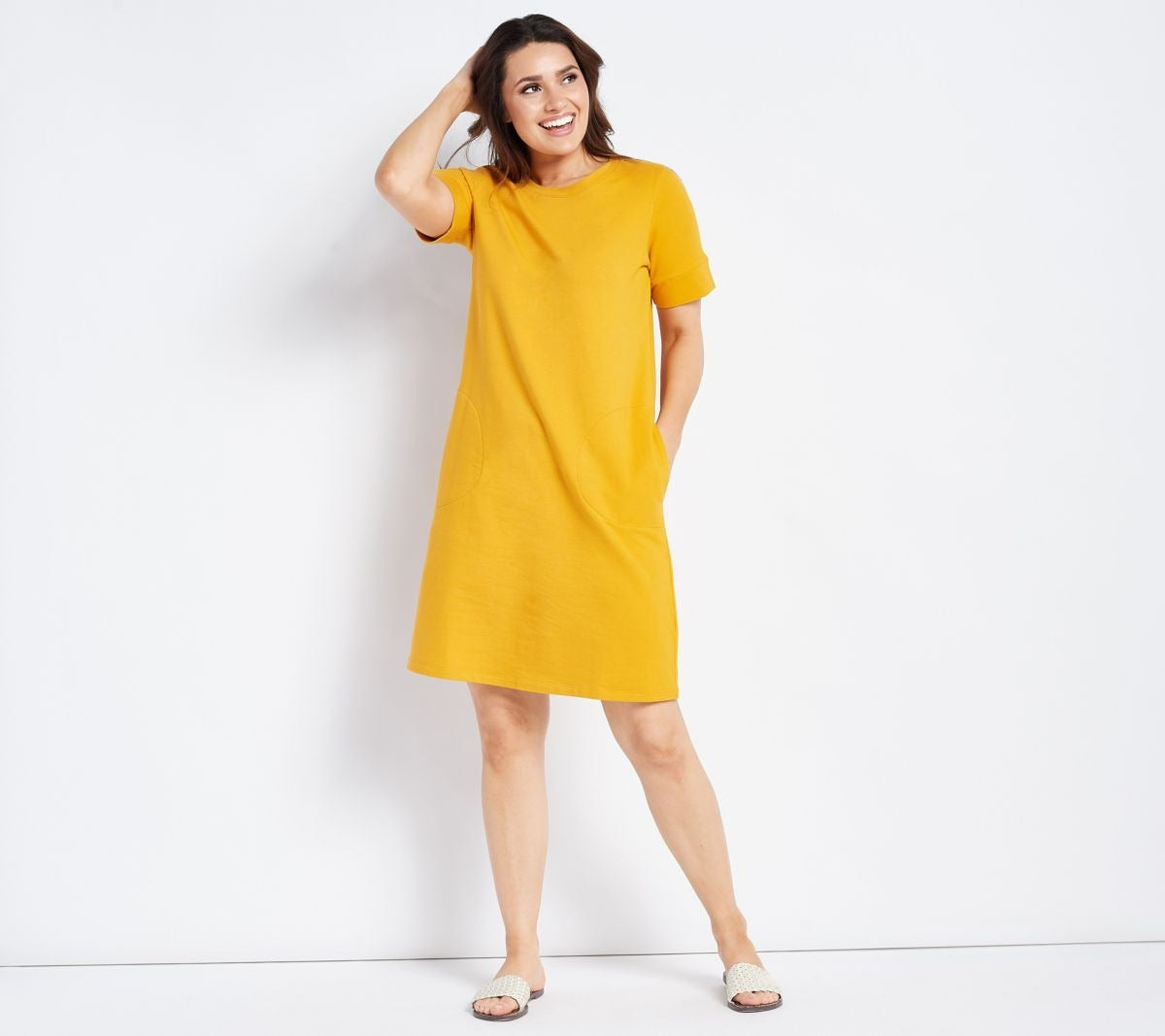 French Terry Knit Dress