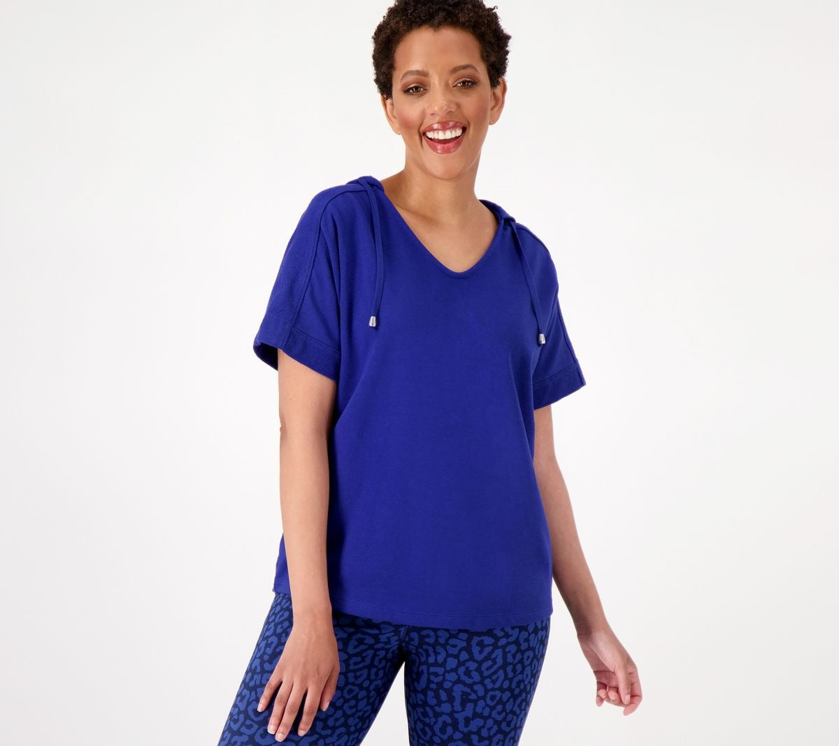 French Terry Short Sleeve Pullover