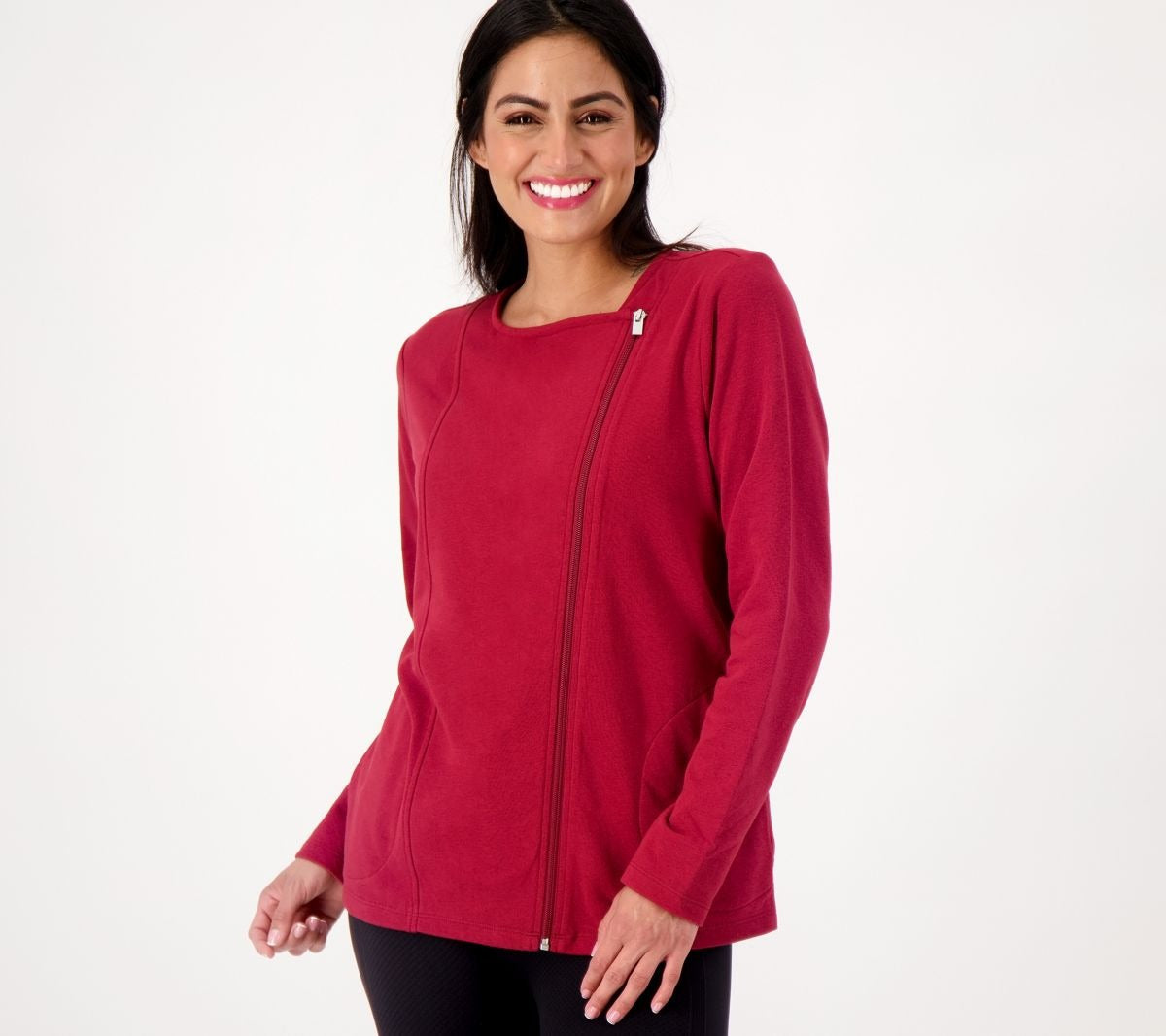 French Terry Long Sleeve Side Zip