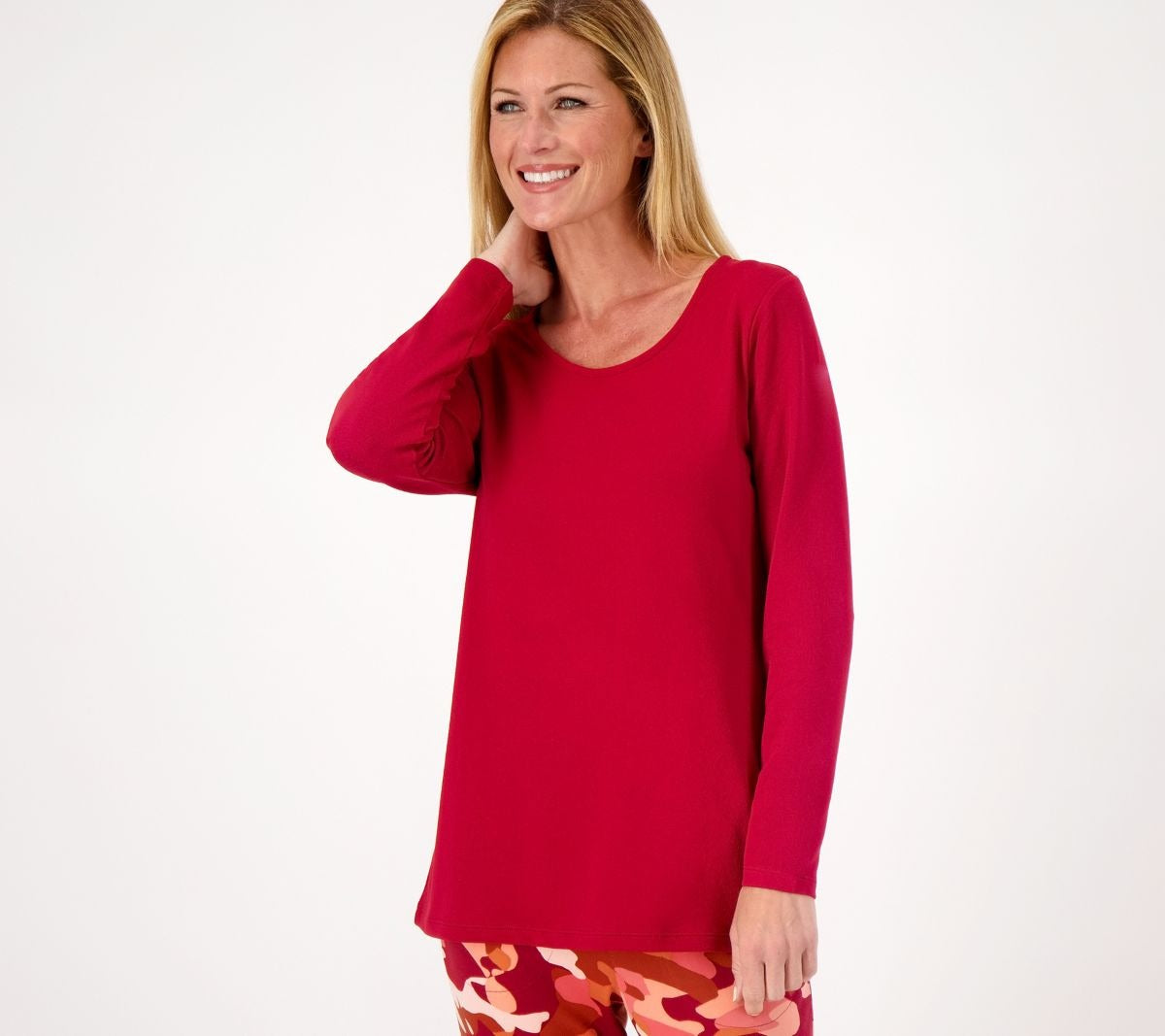 Brushed Soft Jersey Scoop Neck