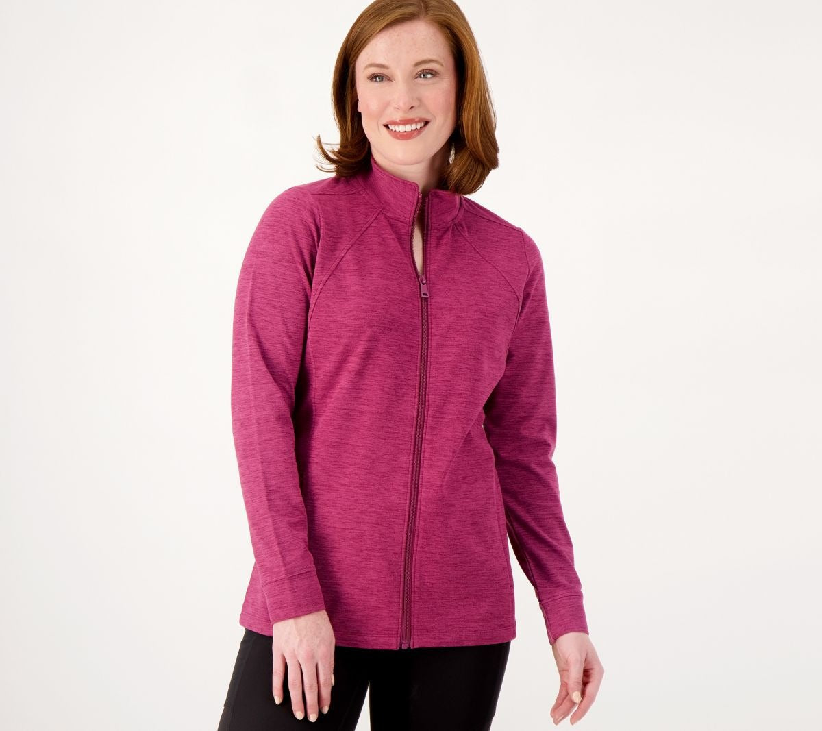 Spacedye Peached Jersey Zip Front Jacket