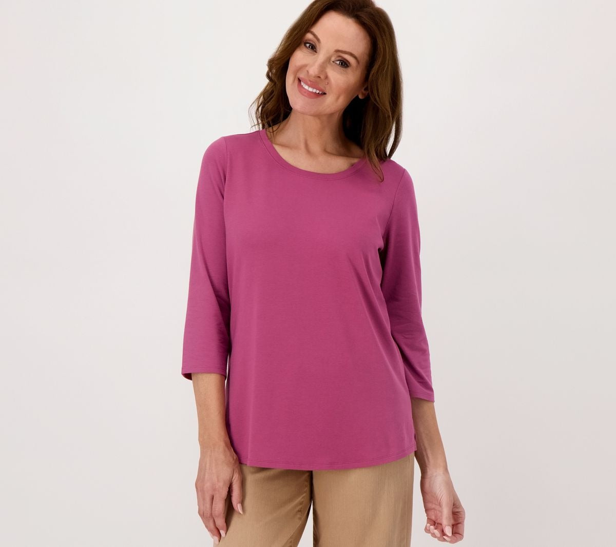 TripleLuxe Knit 3/4-Sleeve