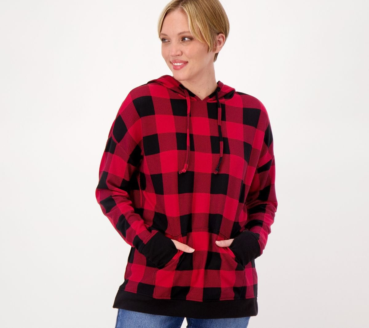 Buffalo Plaid Brushed Knit