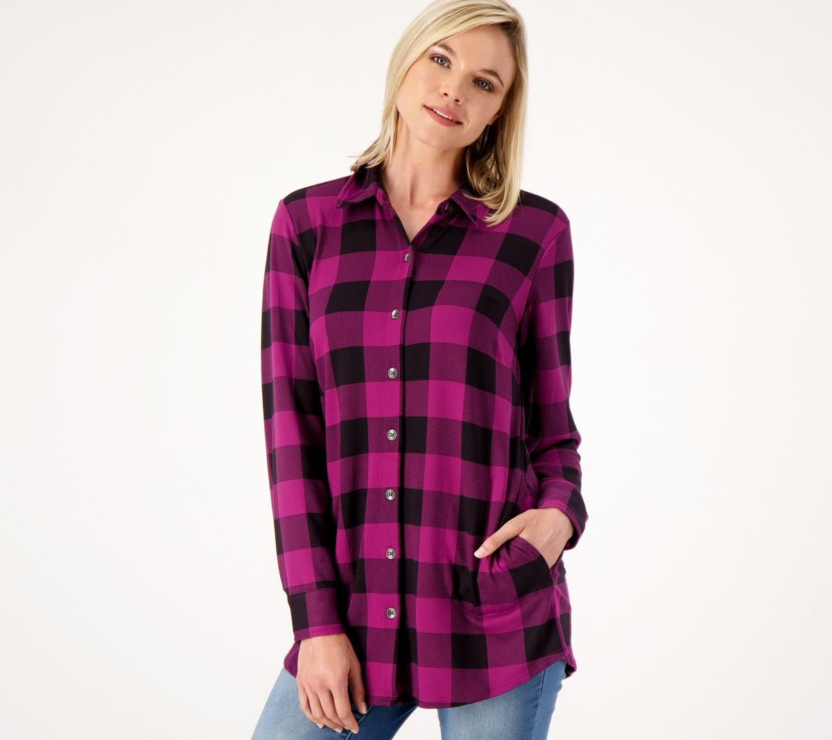 Buffalo Check Brushed Knit