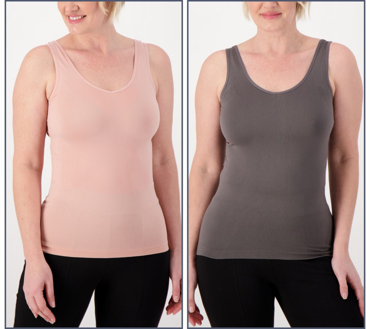 Set of 2 Seamless Reversible Cami