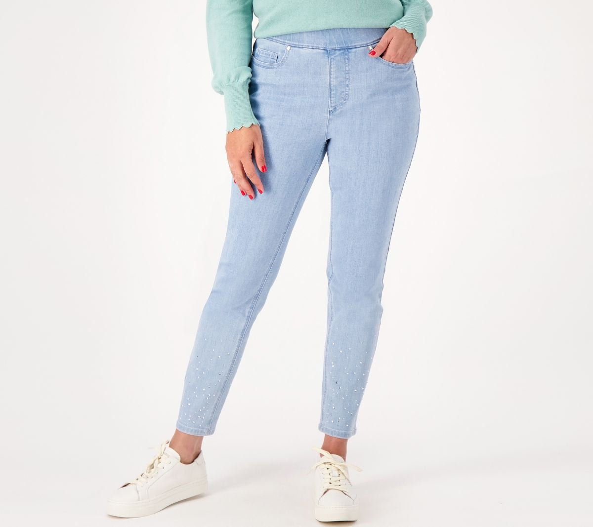 True Denim Petite Pull on
