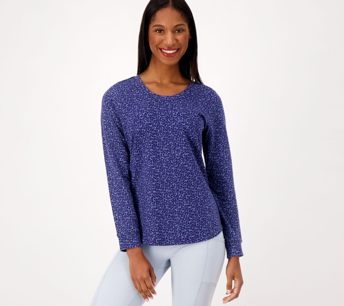 Active Printed French Terry Scoop