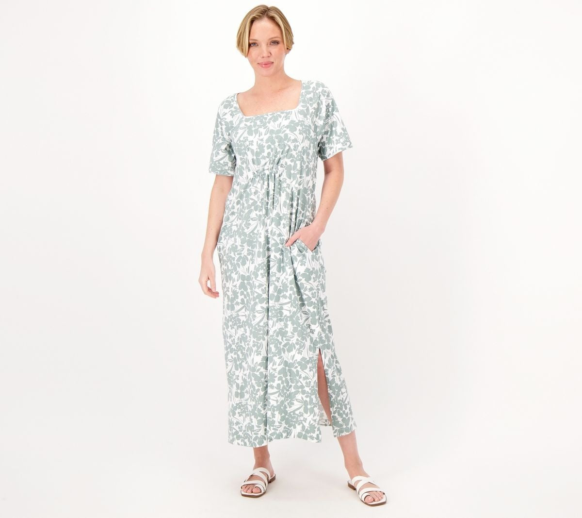 Printed Knit Jersey Square