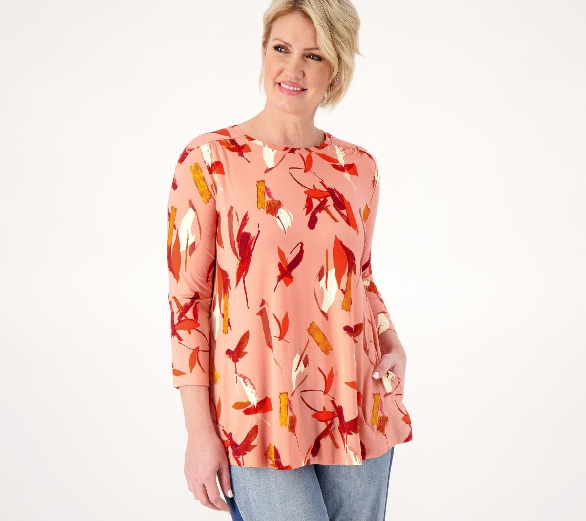 Rayon 230 Feather Print