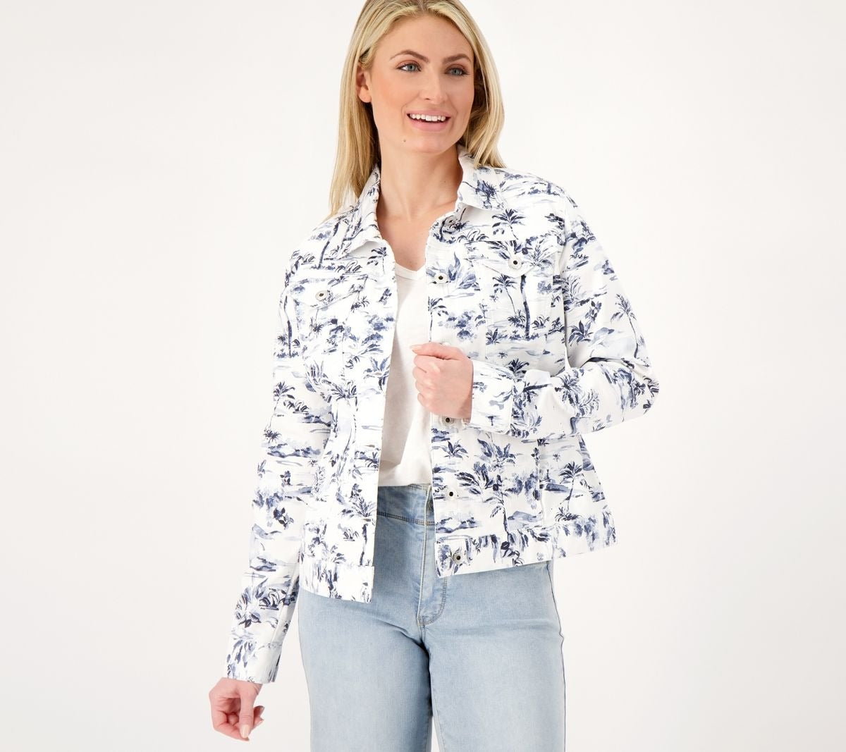 Twill Toile Print Jean