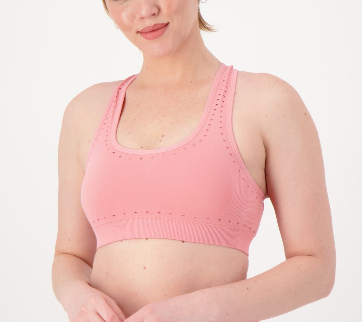 Intimates Racerback Bra with Perforated