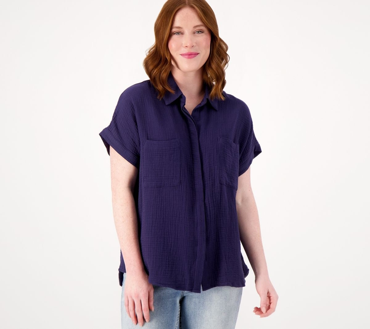 Cotton Gauze Short-Sleeve