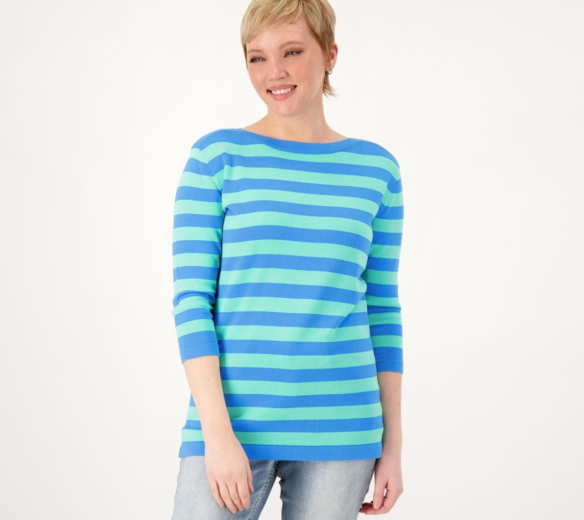 Nautical Striped 3/4 Sleeve