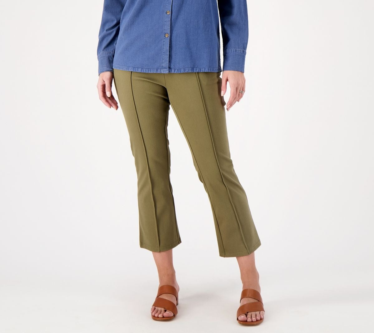 Knit Easy Flex Twill Crop Kick Pant