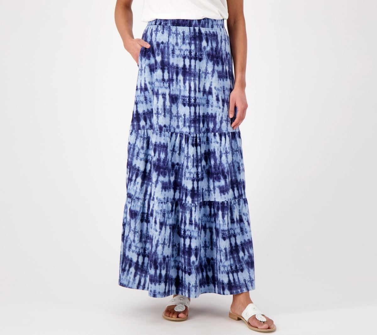 By the Beach Jersey Tiered Maxi
