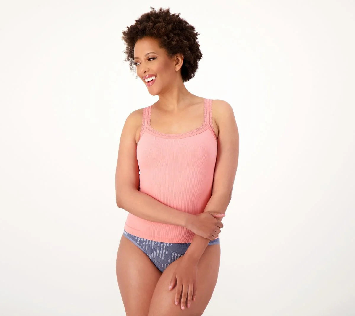 Intimates Ribbed Lace Tank
