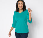 Essentials Perfect Jersey 3/4 Sleeve Top
