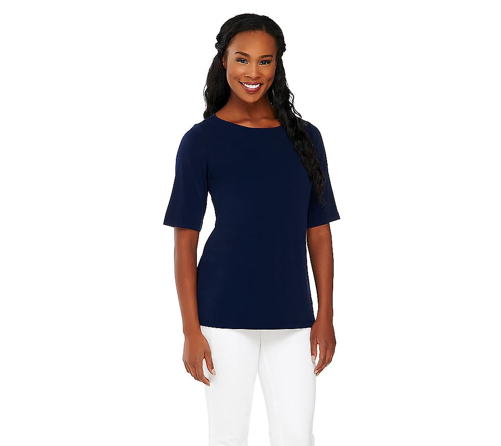 Essentials Liquid Knit Bateau Neck