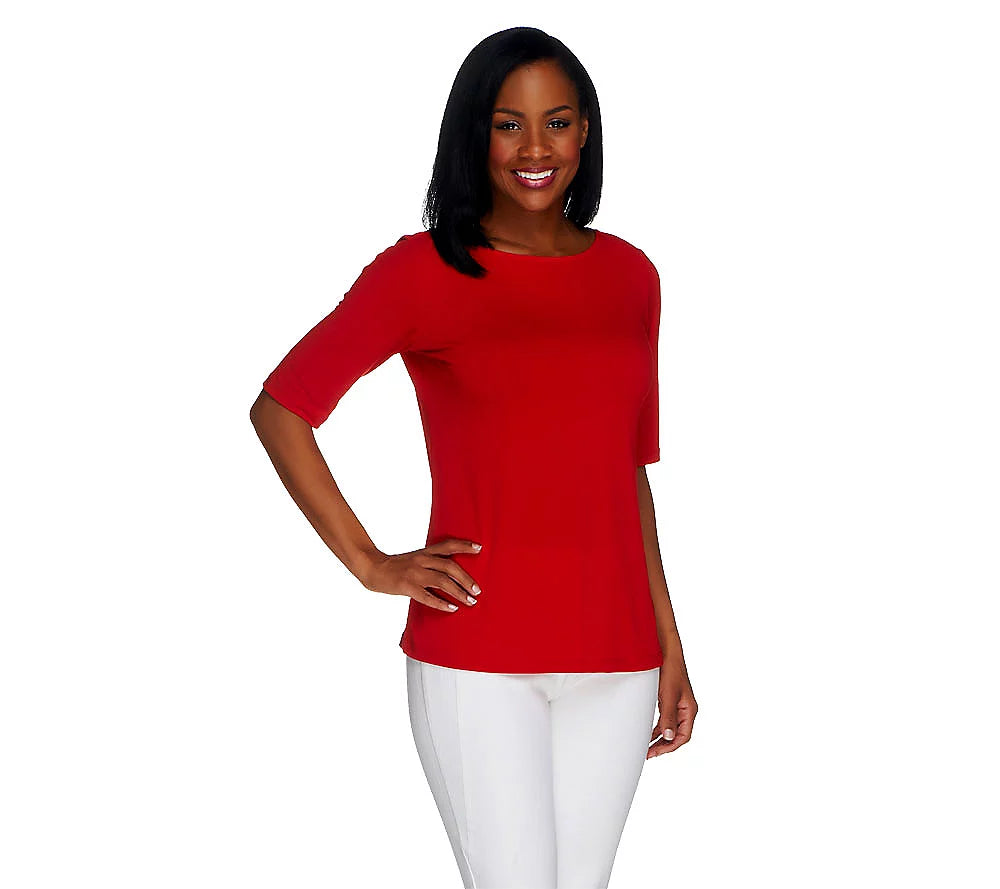 Essentials Liquid Knit Bateau Neck