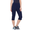 Active French Terry Cargo Capri Pants