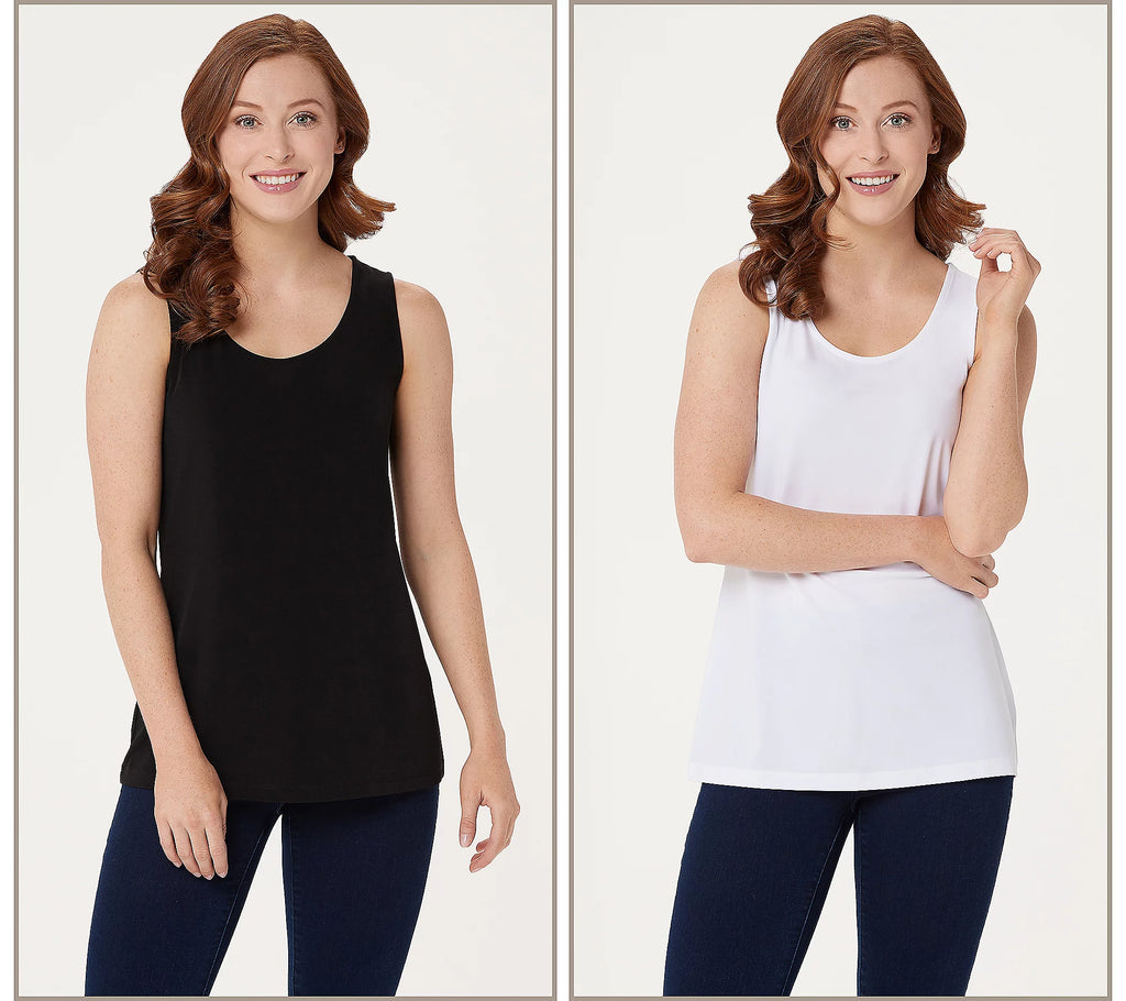 Modern Essentials Set of 2 Liquid Knit Tanks