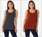 Modern Essentials Set of 2 Liquid Knit Tanks