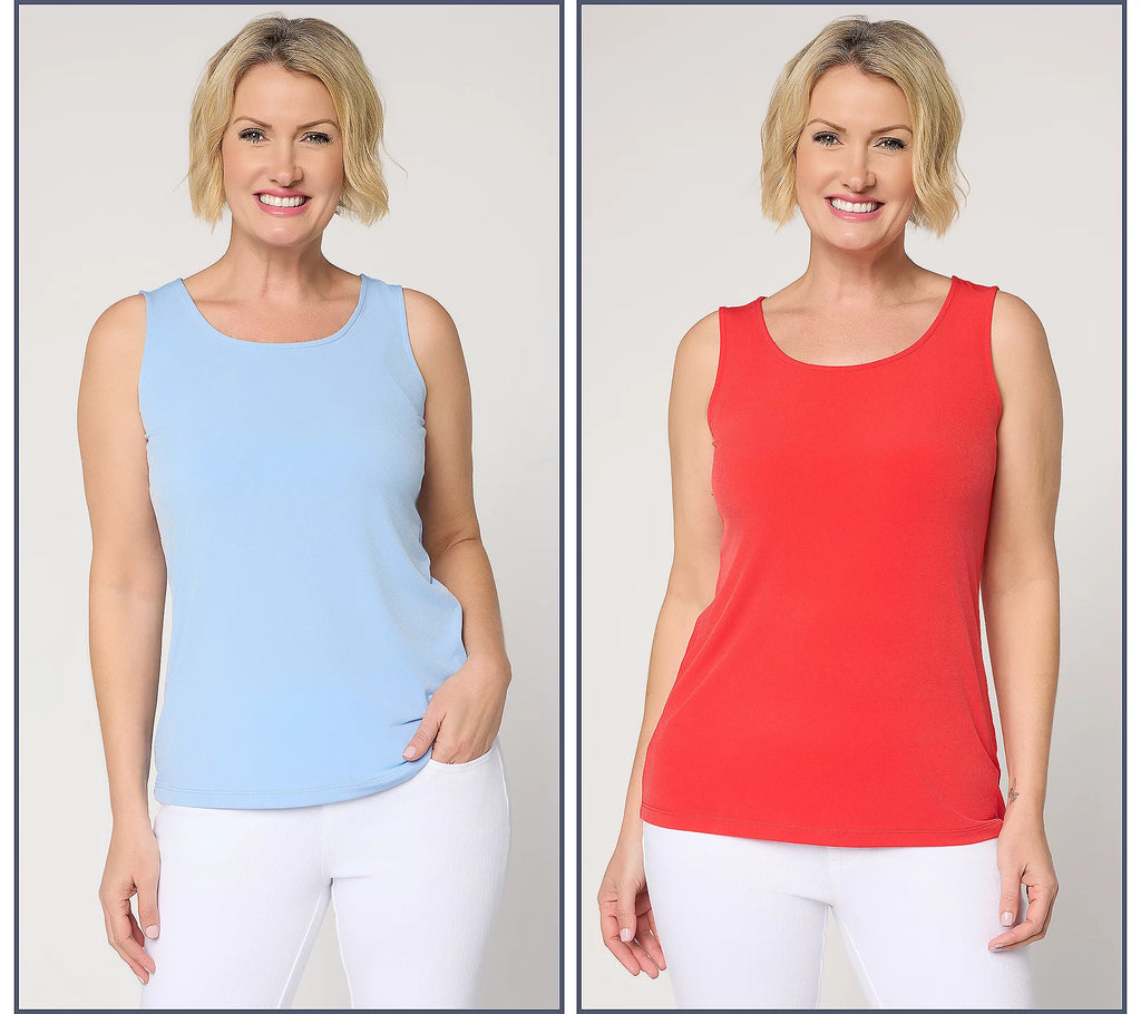 Modern Essentials Set of 2 Liquid Knit Tanks