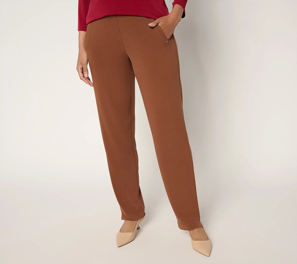 Liquid Knit Straight-Leg Pants