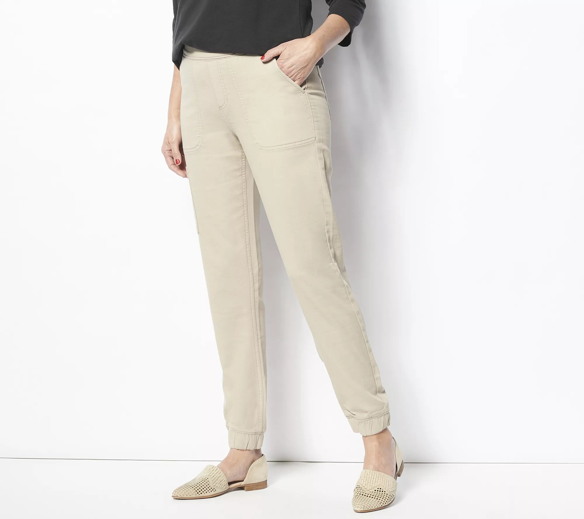 Comfy Knit Denim Cargo Jogger
