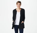 Essentials Pima Cotton Button Front Cardigan