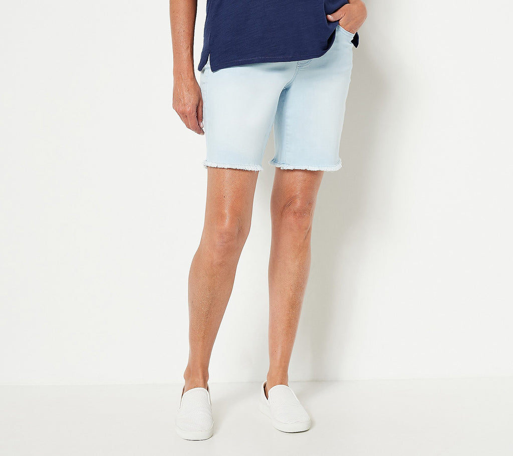 TripleLuxe Denim 5-Pocket 8" Shorts