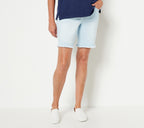TripleLuxe Denim 5-Pocket 8" Shorts