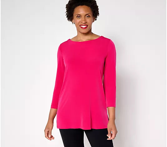 Modern Essentials Petite Liquid Knit Tunic