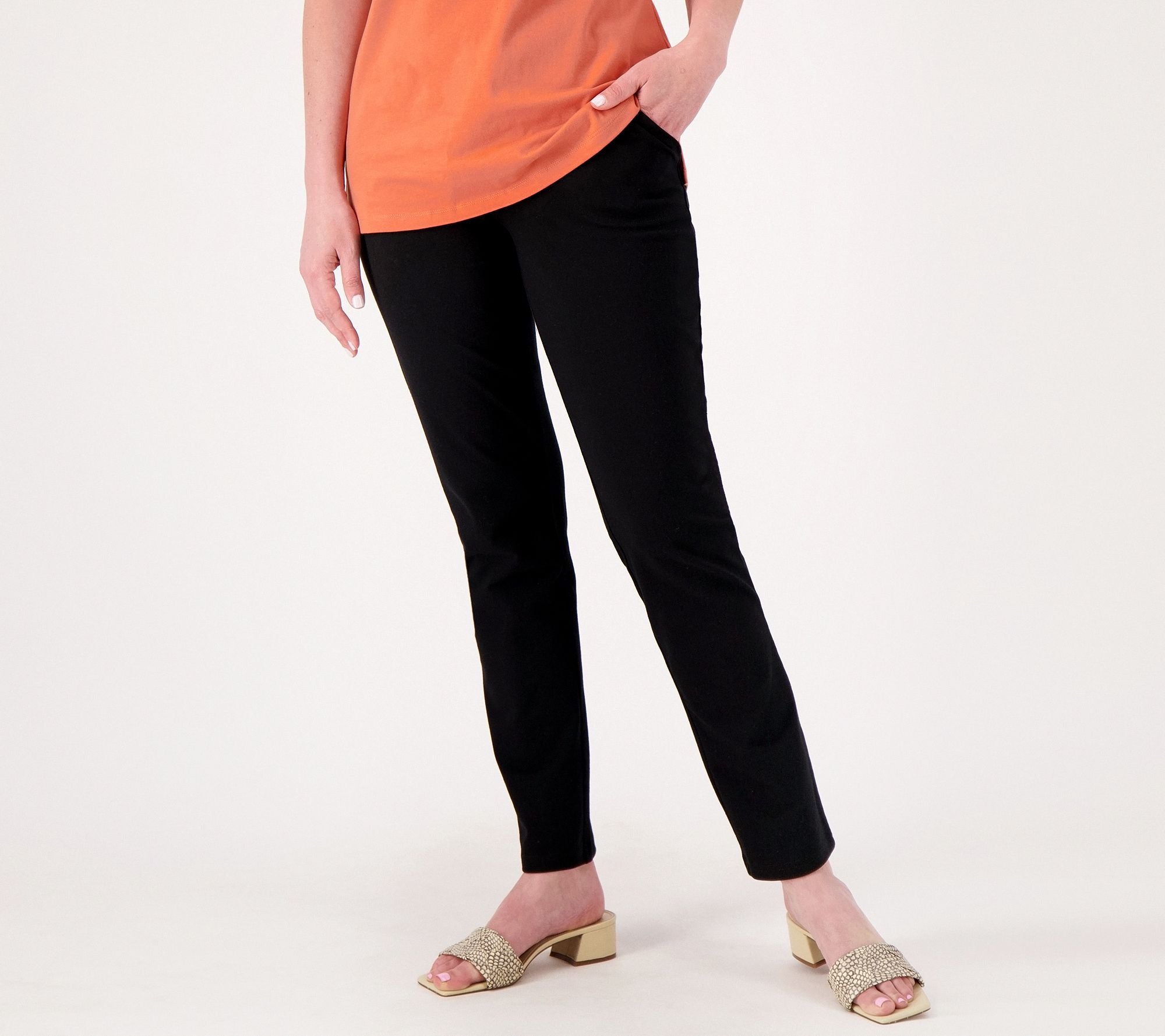 Active Duo Stretch Slim Straight Pants - Black
