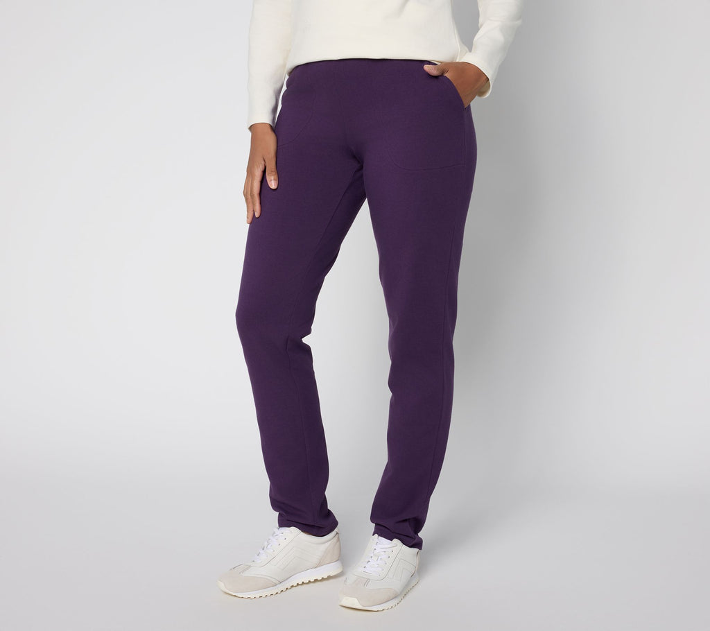 Active Duo Stretch Slim Straight Pants - Deep Purple