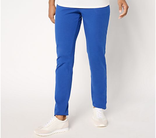 Active Petite Duo Stretch Slim Straight Pants