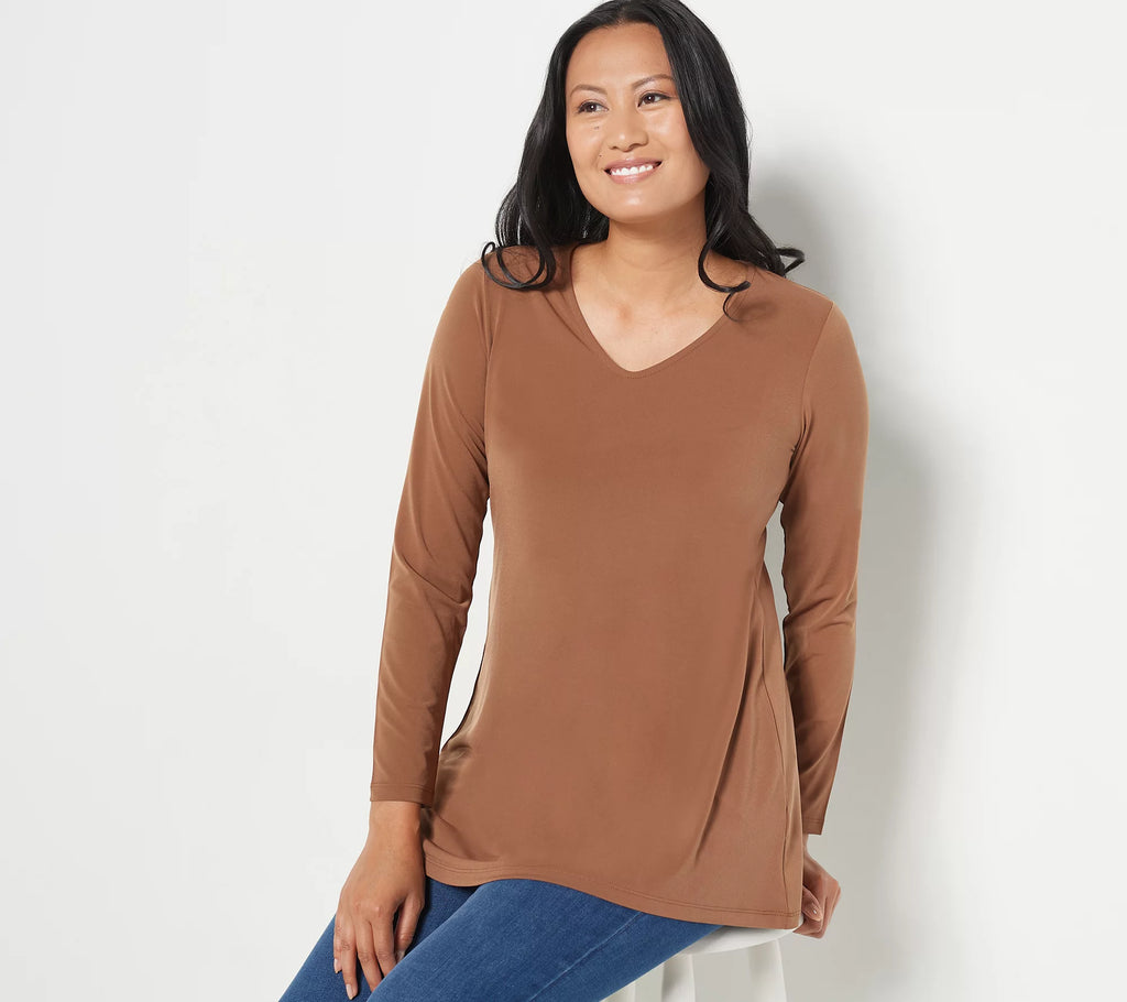 Modern Essentials Regular Liquid Knit Tunic