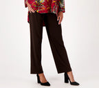 Liquid Knit Wide-Leg Pull-On Pants