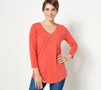 Essentials Comfy Cotton V-Neck Tunic