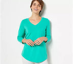 Essentials Comfy Cotton V-Neck Tunic