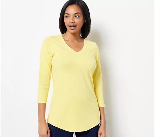Essentials Comfy Cotton V-Neck Tunic