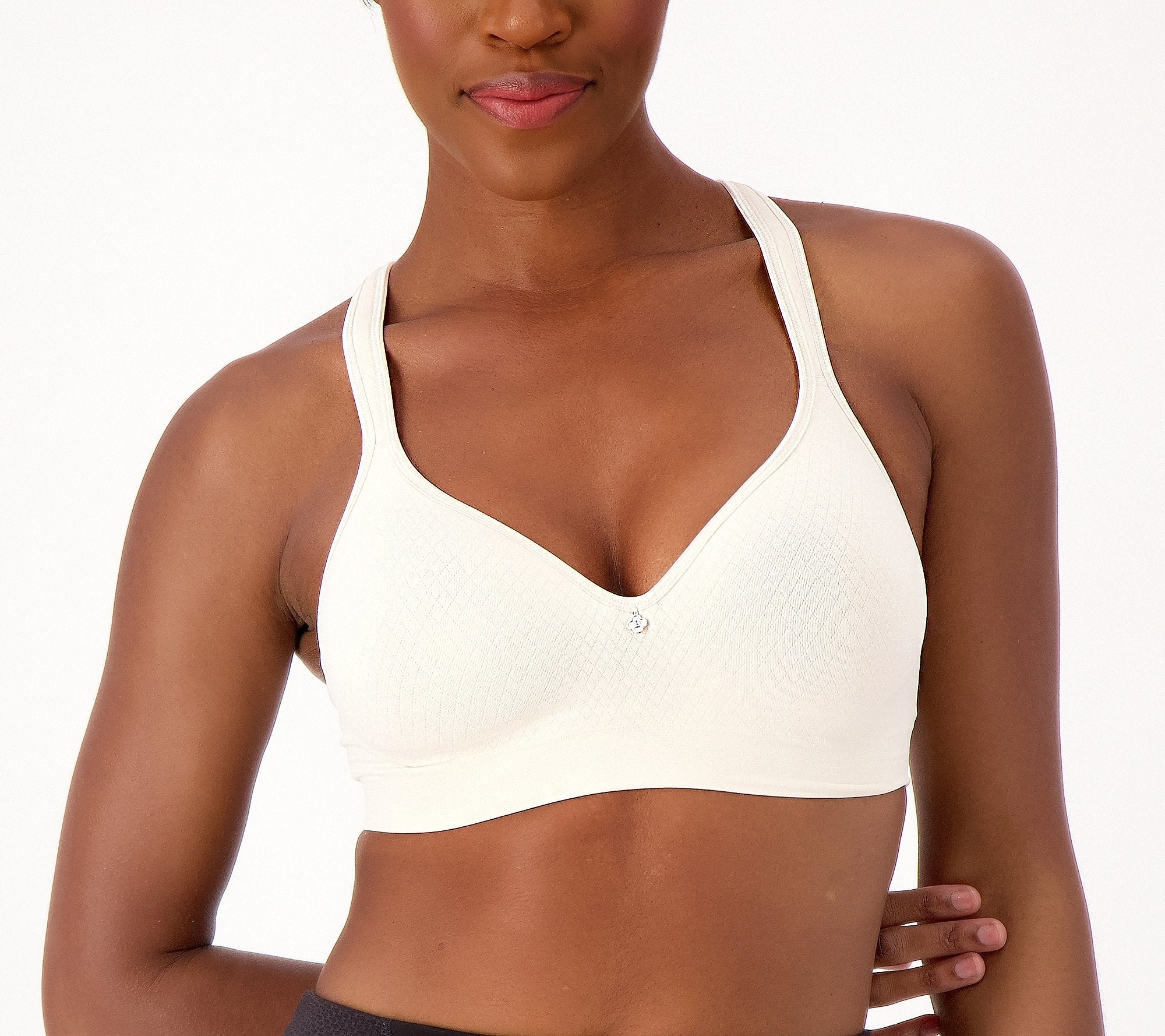 Diamond Jacquard Seamless Wirefree Bra