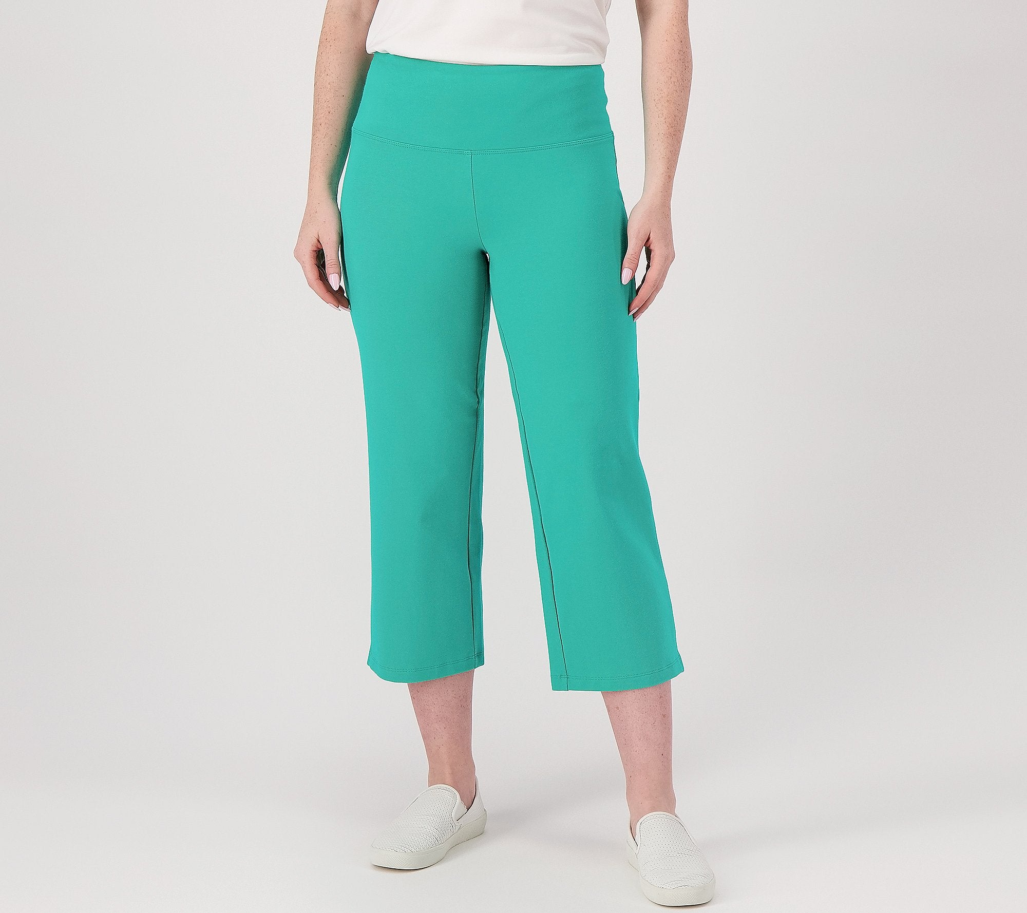 Tummy Control Full Leg Crop Pants
