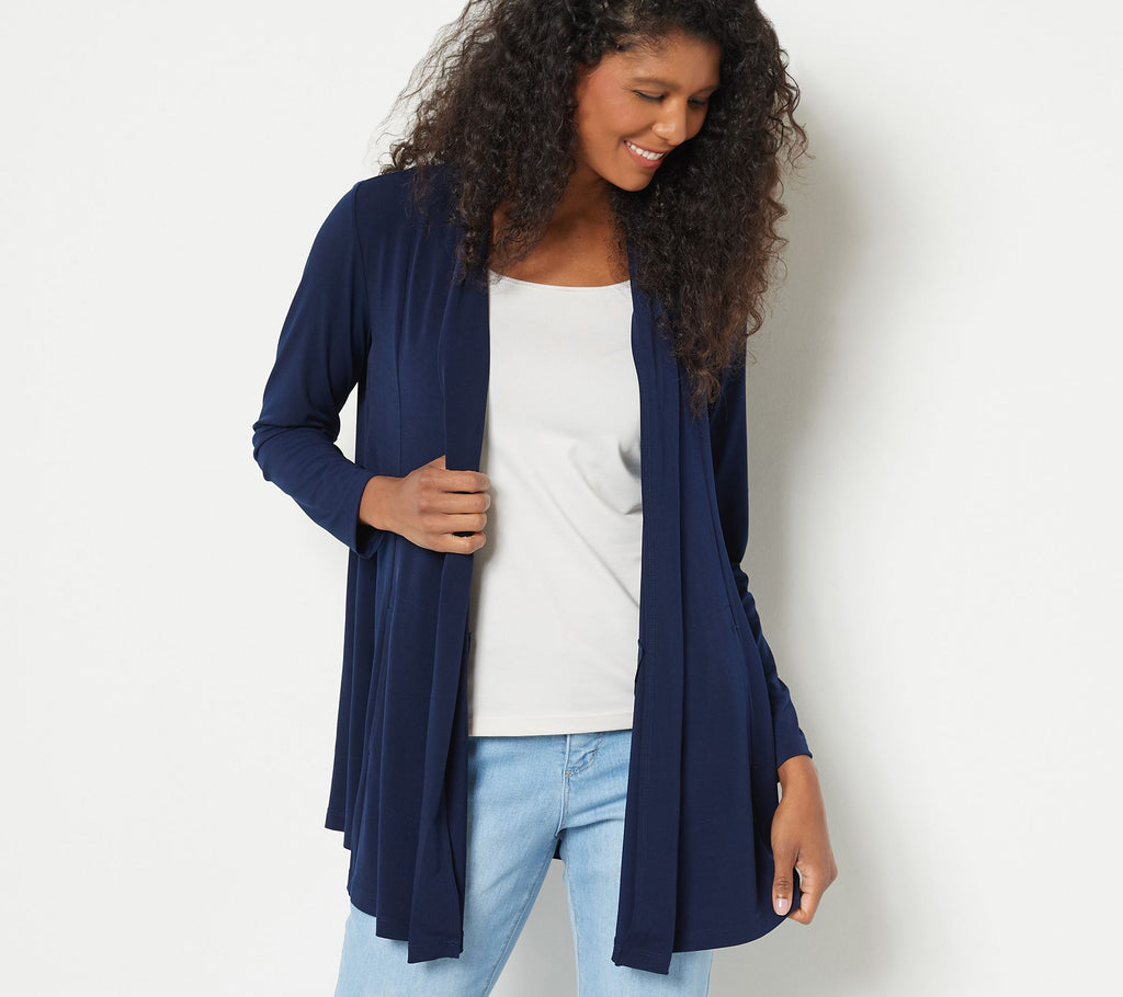 Modern Essentials Regular Liquid Knit Cardigan