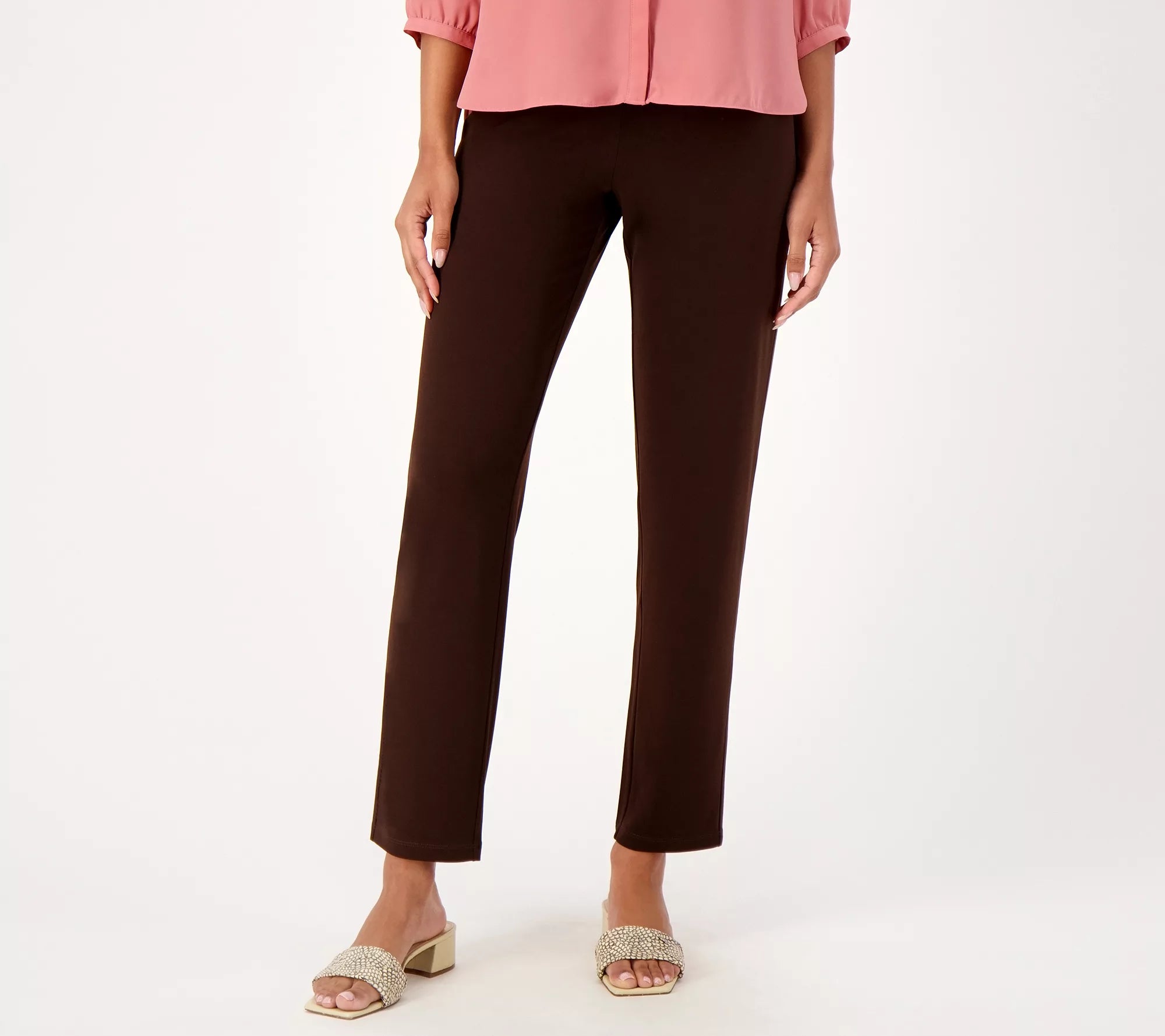 Modern Essentials Reg Liquid Knit Slim Leg Pants