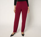 Modern Essentials Liquid Knit Slim Leg Pants - Evening Wine