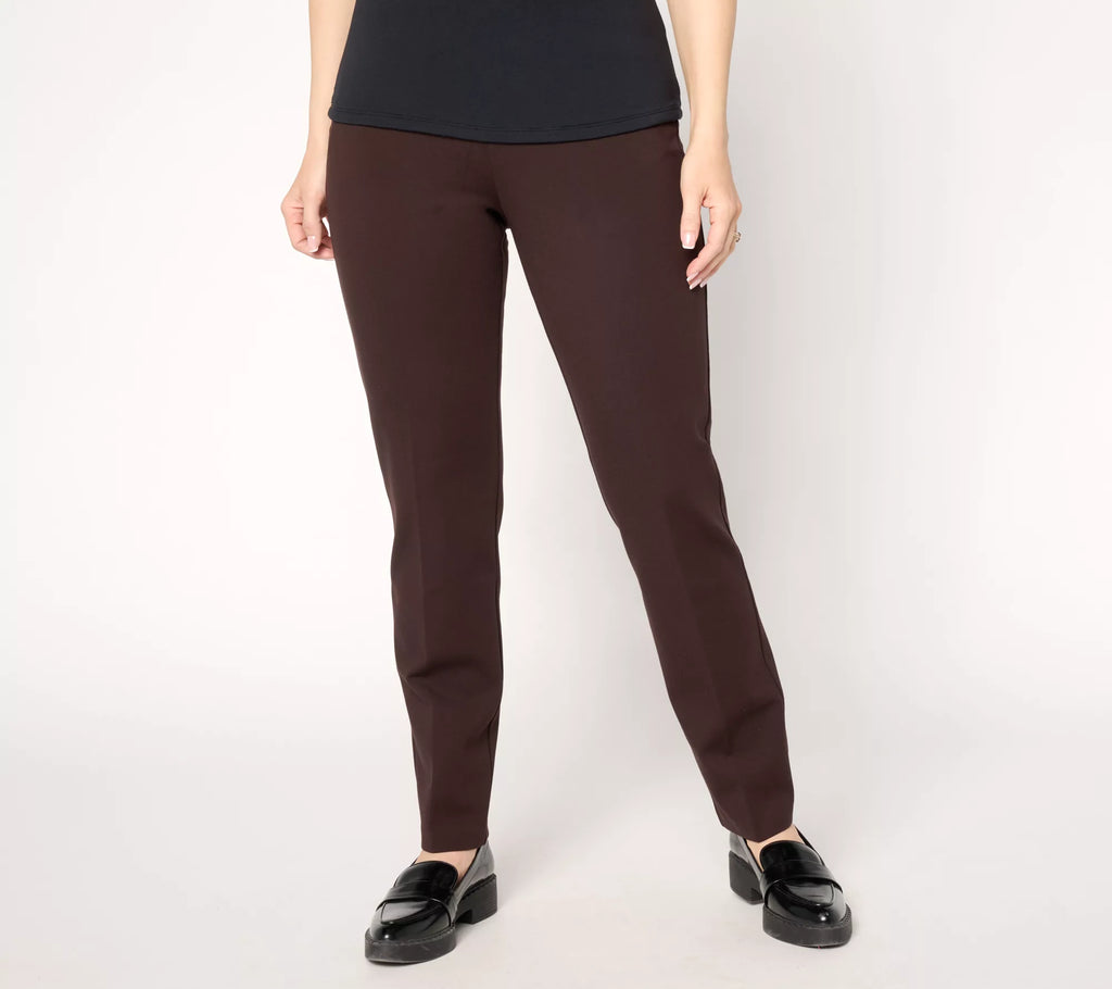 Smart Ponte Knit Slim Leg Pant