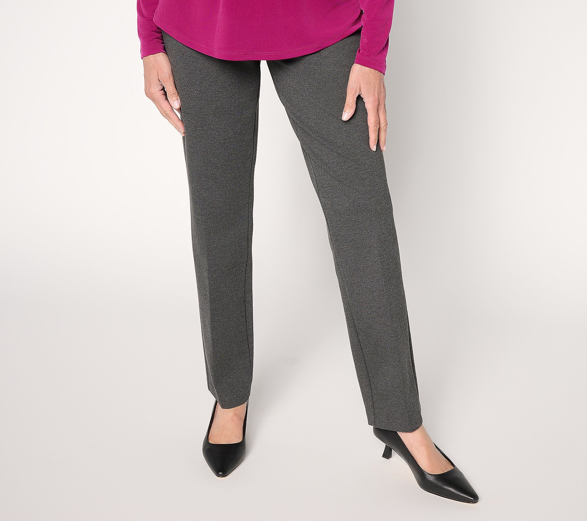 Smart Ponte Knit Slim Leg Pant