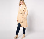 French Terry Belted Wrap Cardigan