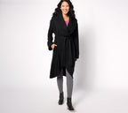 French Terry Belted Wrap Cardigan